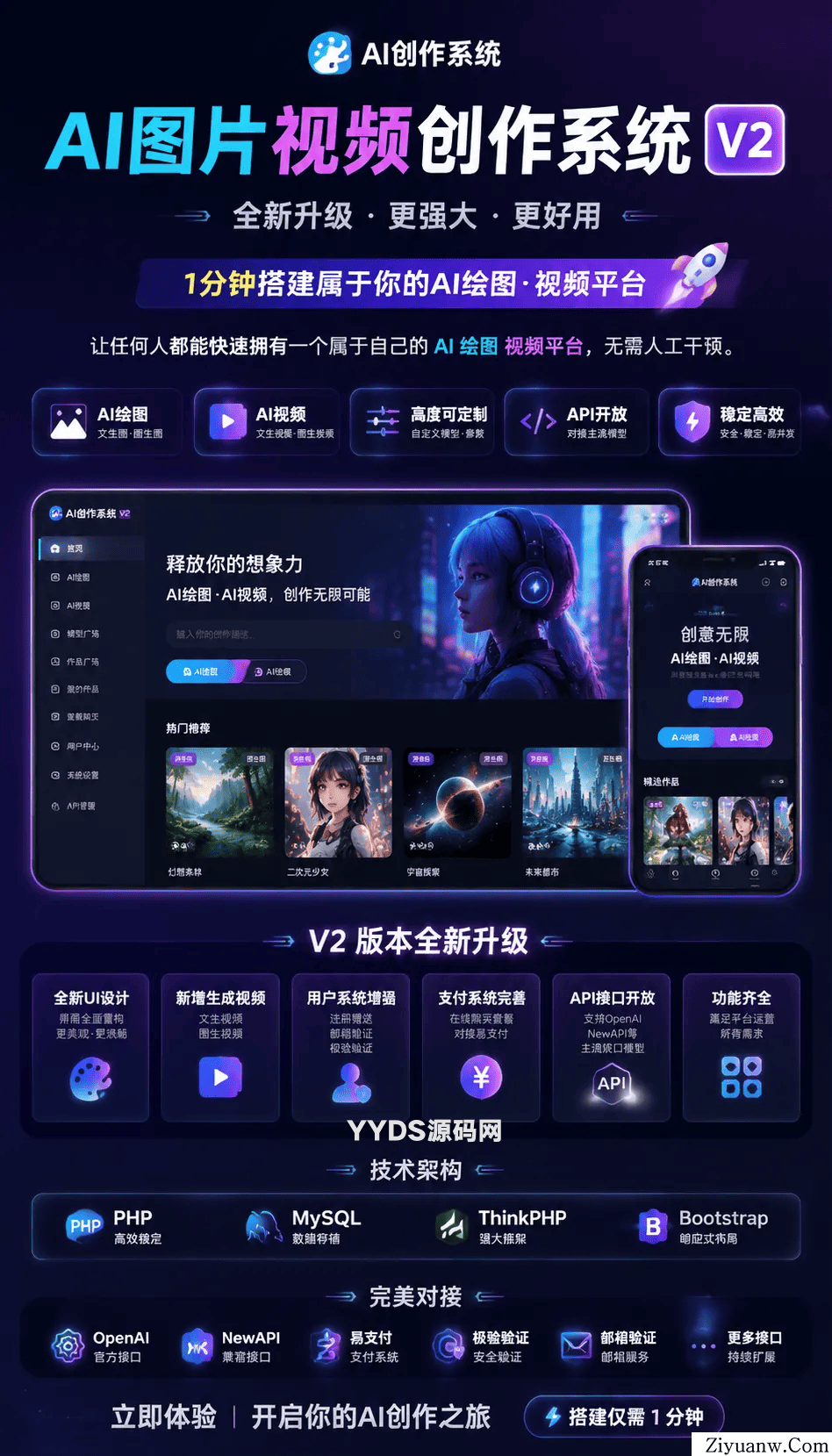 AI图片视频创作系统 v2
